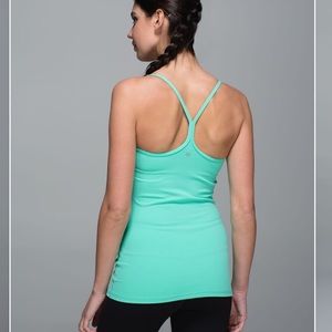 Lululemon Power Y tank in Menthol (mint green, size 4)